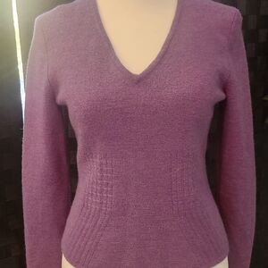Sarah Spencer Women's Lavender V-Neck Sweater